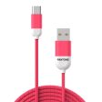 Pantone 12W USB-A til USB-C Kabel 1.5m - Pink Online now