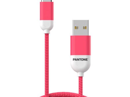 Pantone 12W USB-A til USB-C Kabel 1.5m - Pink Online now