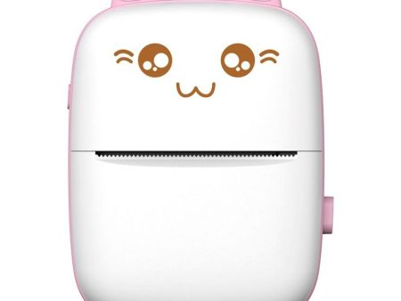 Hurtel Mini Cat Termisk Printer - Hvid   Pink on Sale