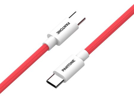 Pantone 60W PD USB-C til USB-C Kabel 1.5m - Pink on Sale