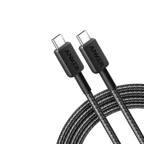 Anker 310 USB-C - USB-C Kabel 240W m. Nylon 1.8 Meter - Sort Sale