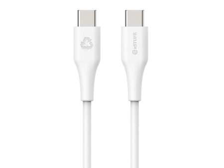 eSTUFF INFINITE USB-C til USB-C Kabel 60W 1 m - 100% Genbrugsplastik - Hvid Online now