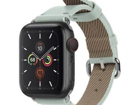 Apple Watch (38 40 SE 41 42mm) Native Union Classic Strap Ægte Læder Rem - Grøn Discount