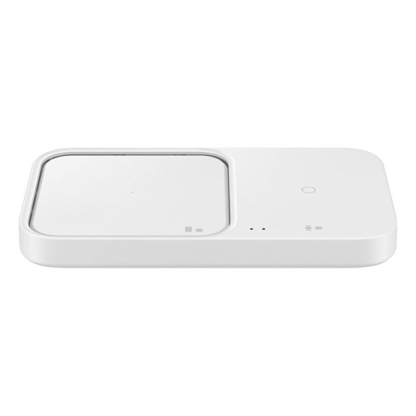 Original Samsung DUO Wireless Pad 15W Trådløs Qi Oplader - Hvid Online now