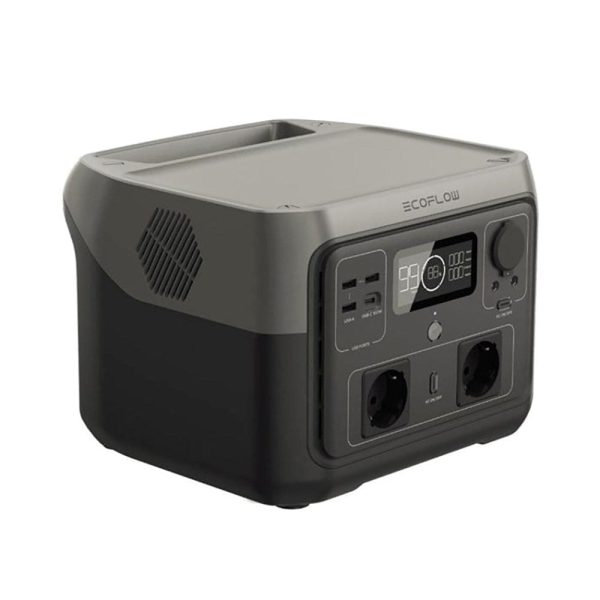 Ecoflow River 2 Max 500W Power Station 512 Wh - Grå on Sale