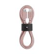 Native Union Belt Kabel USB-C til Lightning m. Læderspænde 1.2 m. - Rose Discount