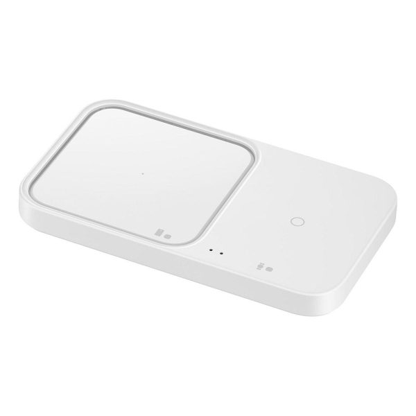 Original Samsung DUO Wireless Pad 15W Trådløs Qi Oplader - Hvid Online now