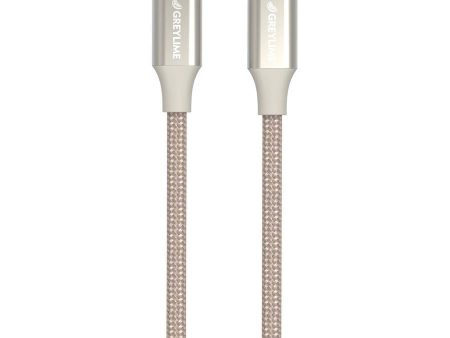 GreyLime 18W Braided USB-C til Lightning Kabel 1 m. - Beige Sale