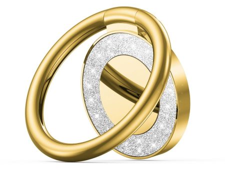 Magnetisk Finger Ring fra Tech-Protect til Smartphone m. 3M Klister - Glitter Gold Online Hot Sale