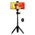 Digipower Mini 3 Extendable Tripod til Smartphone m. Fjernbetjening - Maks Mobil: 60 - 90mm - Sort Online Hot Sale