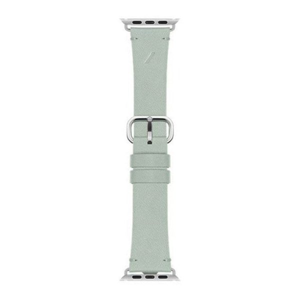 Apple Watch (38 40 SE 41 42mm) Native Union Classic Strap Ægte Læder Rem - Grøn Discount