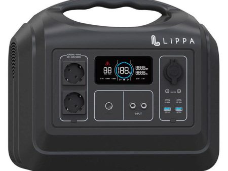 Lippa 1488WH Transportabel Power Station - Sort - (DEMO) Cheap