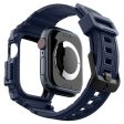 Spigen Rugged Armor Pro Apple Watch (42 44 SE 45 46 49mm) Rem m. Cover - Blå - (DEMO) Online now