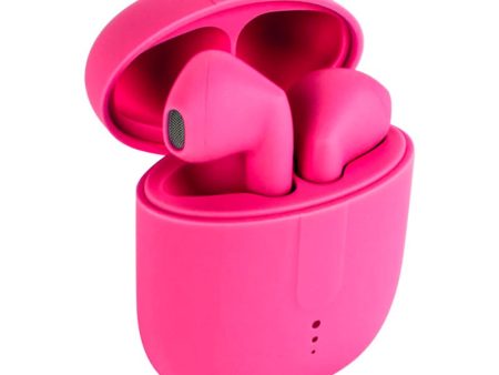 Setty True Wireless Bluetooth In-Ear Høretelefoner m. Opladningsetui - Pink Online now