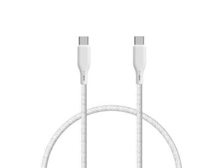 ËSSENTIALS by Upström 100W USB-C til USB-C Kabel 1.2m - Hvid Online Sale