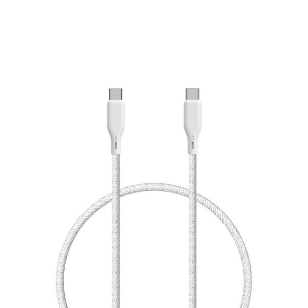 ËSSENTIALS by Upström 100W USB-C til USB-C Kabel 1.2m - Hvid Online Sale