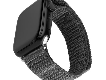 Apple Watch (38 40 SE 41 42mm) Fixed Nylon Rem - Mørkegrå For Discount