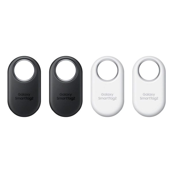 Original Samsung Galaxy SmartTag2 - 4 Pack - Sort   Hvid Fashion