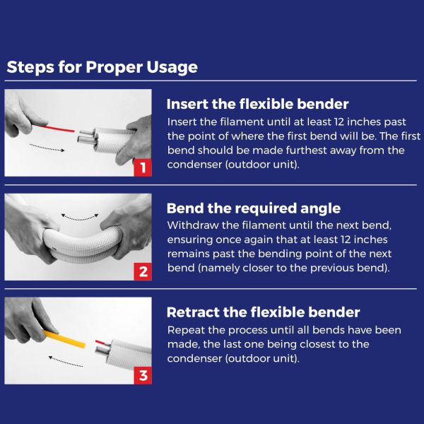 Easy Flexible Bender Kit for Split System Copper Linesets - 13 Ft. Online Sale