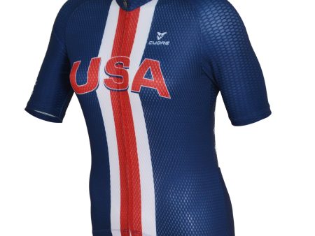 Silver Race Jersey 2.0 - USA Cycling Fashion