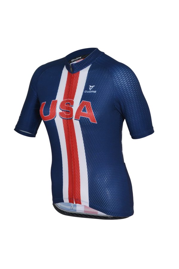 Silver Race Jersey 2.0 - USA Cycling Fashion