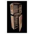 Chario Floorstanding Speakers Academy Sovran Walnut Online now