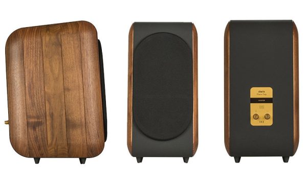 Chario Bookshelf Speakers Nobile Walnut Fashion