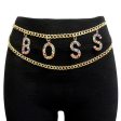 KM2571- Boss  Multi Rhinestone Chain Belt Sale