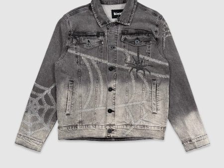 KL9-J24220-Spider Premium Denim Jacket Online Sale