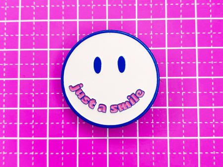 ***CLEARANCE*** Just a Smile Enamel Pin Online now