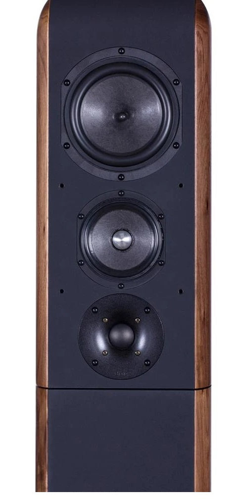 Chario Floorstanding Speakers Aria Walnut Hot on Sale