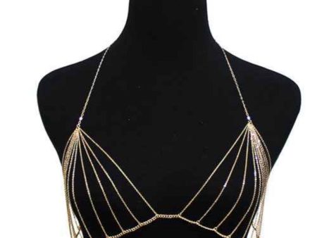 KC3012-Crystal Body Chain Bra Online now