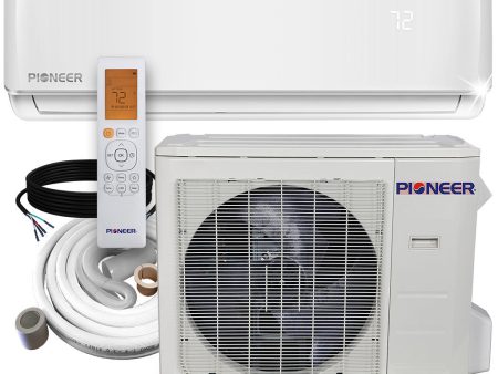 Pioneer® 36,000 BTU 17.5 SEER2 Ductless Mini-Split Inverter+ Air Conditioner Heat Pump System Full Set 230V For Discount