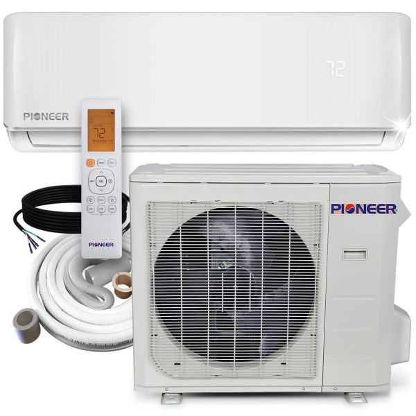 Pioneer® 36,000 BTU 17.5 SEER2 Ductless Mini-Split Inverter+ Air Conditioner Heat Pump System Full Set 230V For Discount