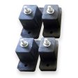 4 Piece Rubber Vibration Absorber Feet Kit (Tall Mount) For Cheap