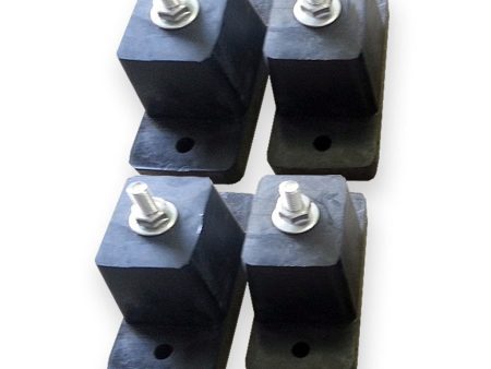 4 Piece Rubber Vibration Absorber Feet Kit (Tall Mount) For Cheap