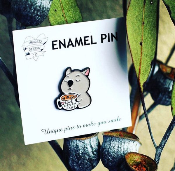 Winnie the Wombat Enamel  Pin For Cheap