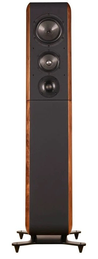 Chario Floorstanding Speakers Aria Walnut Hot on Sale