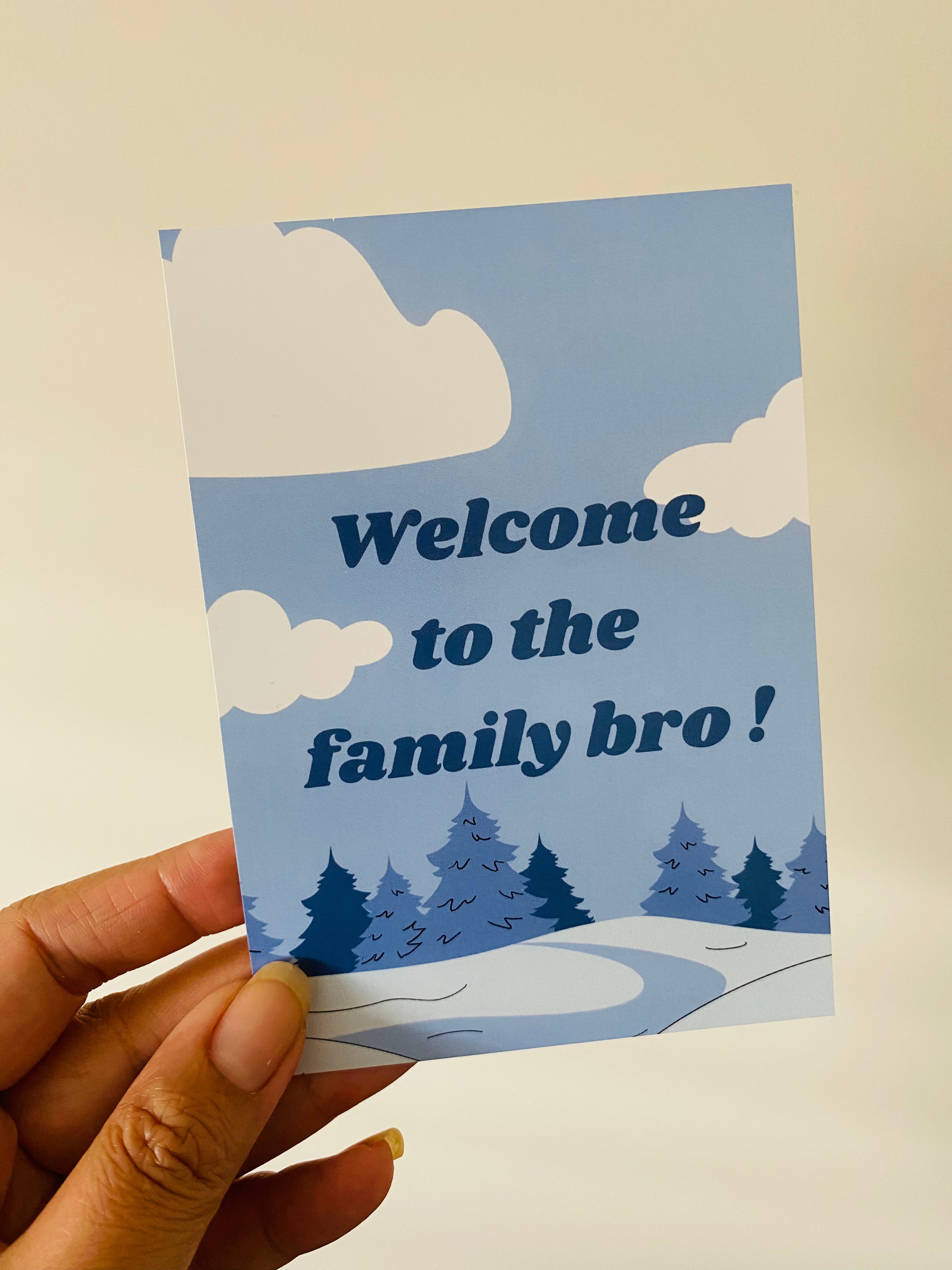 Welcome to the family bro Postcard For Discount