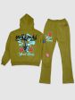 KLP-KF6930SET-3D Print & Patch FLC Hoodie Set Hot on Sale