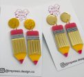 *** CLEARANCE*** Acrylic Pencil Earrings Hot on Sale