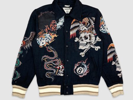 NSF-JJ2454-Lost Souls Jacquard Members Jacket For Sale