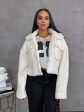 TEDDY200P - TEDDY SHERPA CROP JACKET For Cheap