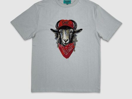 MAJ-TE2477-G.O.A.T Bandana Tapestry Tee For Cheap