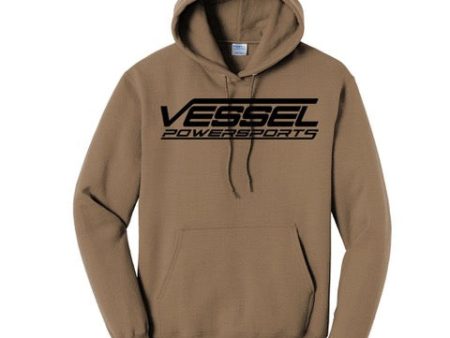 Vessel Powersports Hoodie (Brown) on Sale