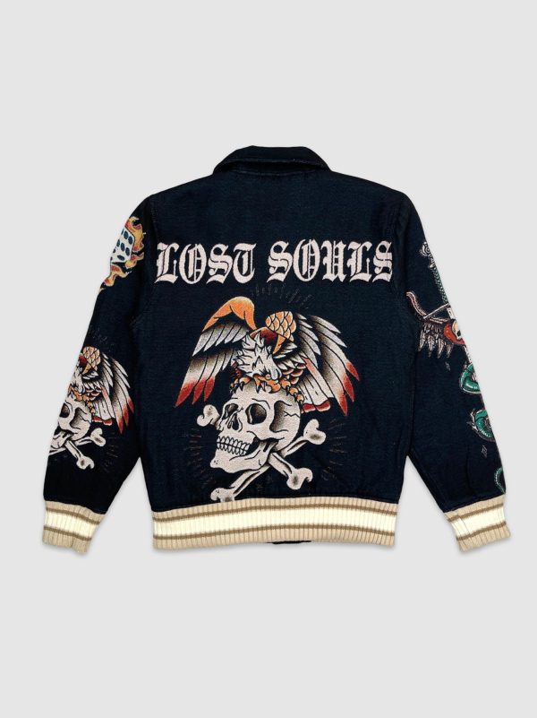 NSF-JJ2454-Lost Souls Jacquard Members Jacket For Sale