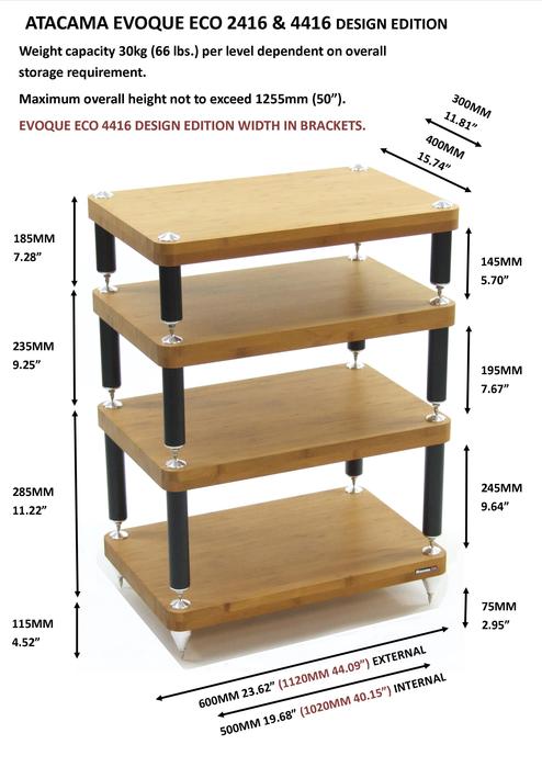 Atacama EVOQUE ECO 44 16 DESIGN EDITION SHELF MODULE 145MM on Sale