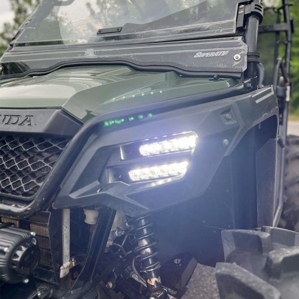 Dual Wide 8  LED Headlights for Honda Pioneer 520 Hot on Sale