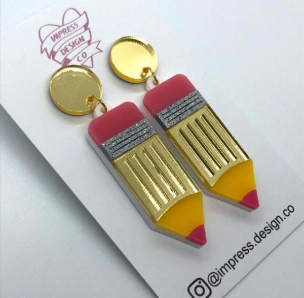 *** CLEARANCE*** Acrylic Pencil Earrings Hot on Sale