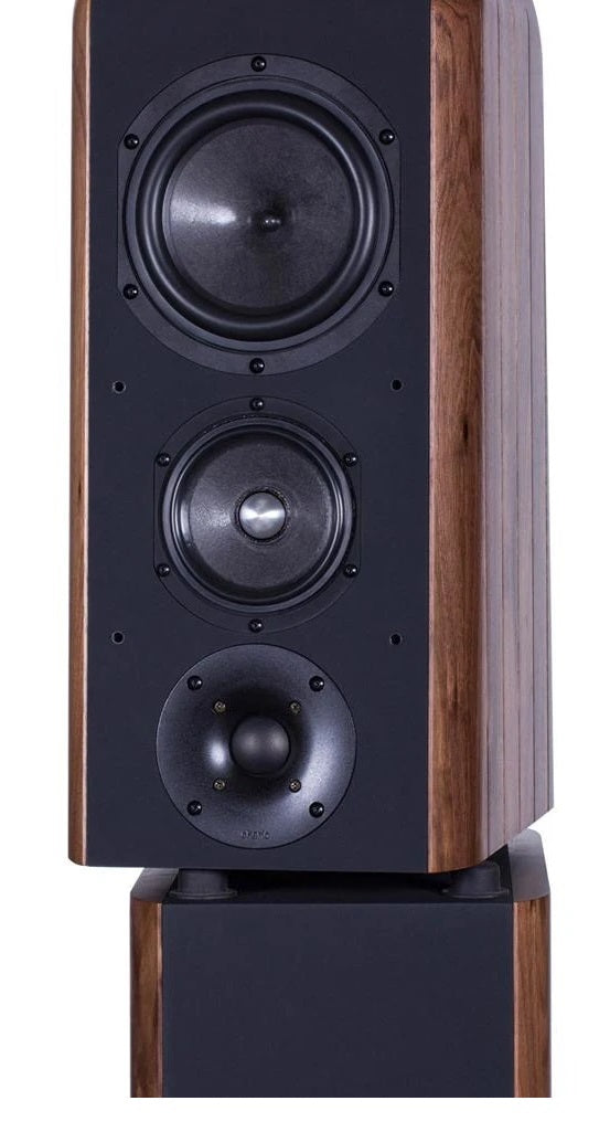 Chario Floorstanding Speakers Aria Walnut Hot on Sale